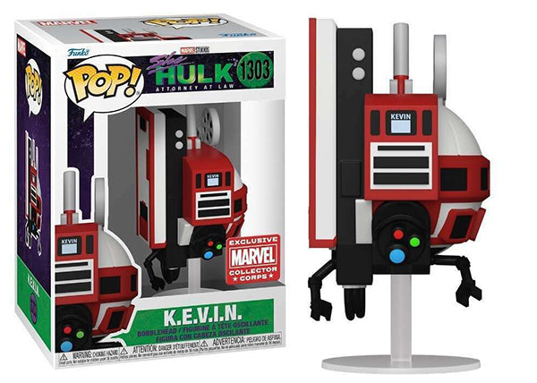 Marvel Collector Corps Exclusive Funko Pop! K.E.V.I.N. (She - Hulk) Figure 1303 with 7.5/10 Damage