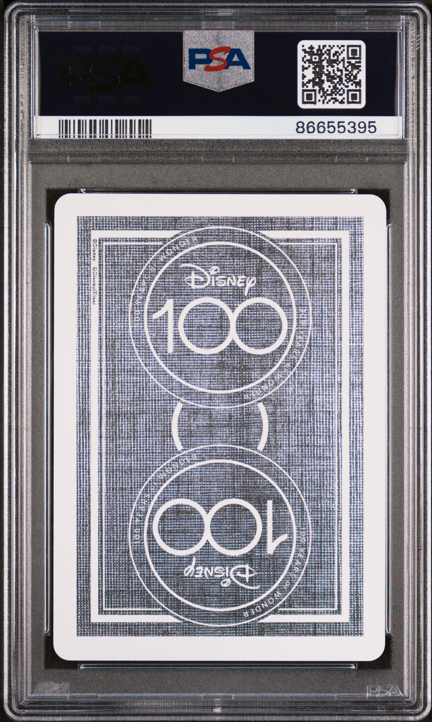 2023 Disney 100 Collectible Playing Cards Featuring Olaf with Joker Black Design, Graded PSA 10
